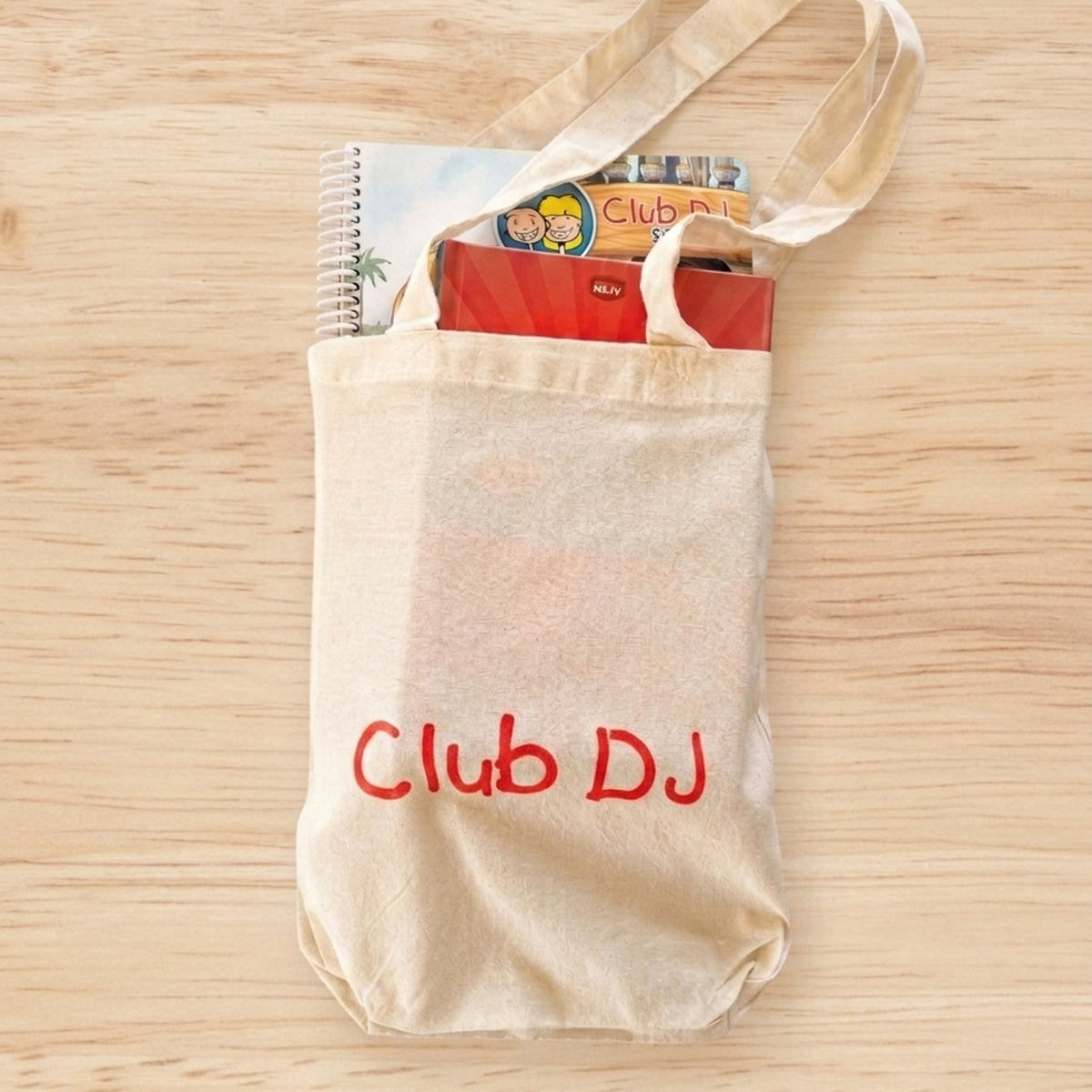 Club DJ Cotton Book Bag - Craft Kit